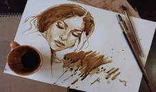 малюємо кавою